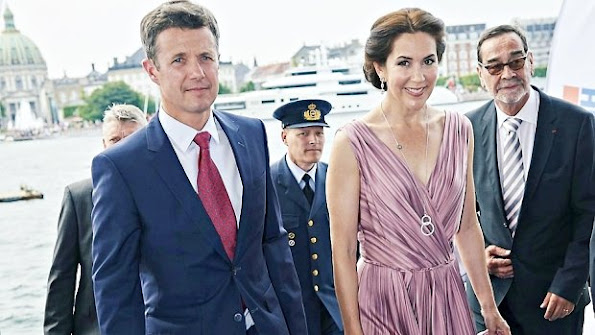 Crown Prince Frederik of Denmark and Crown Princess Mary of Denmark attend a concert in honor of Danish company Hempel’s 
