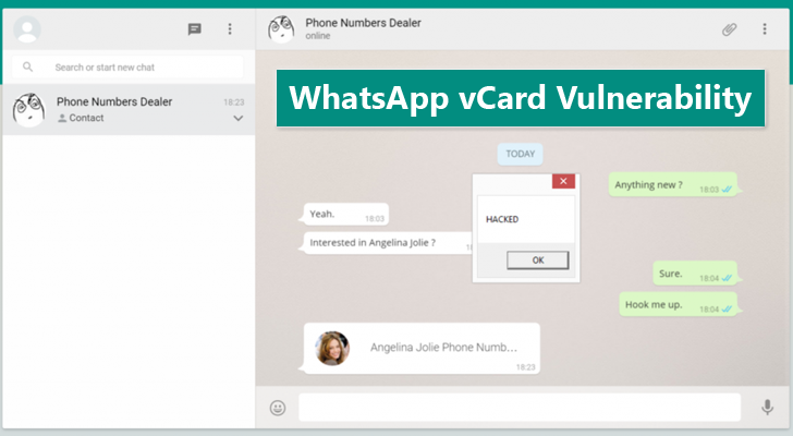 200 Million WhatsApp Users Vulnerable to vCard Vulnerability