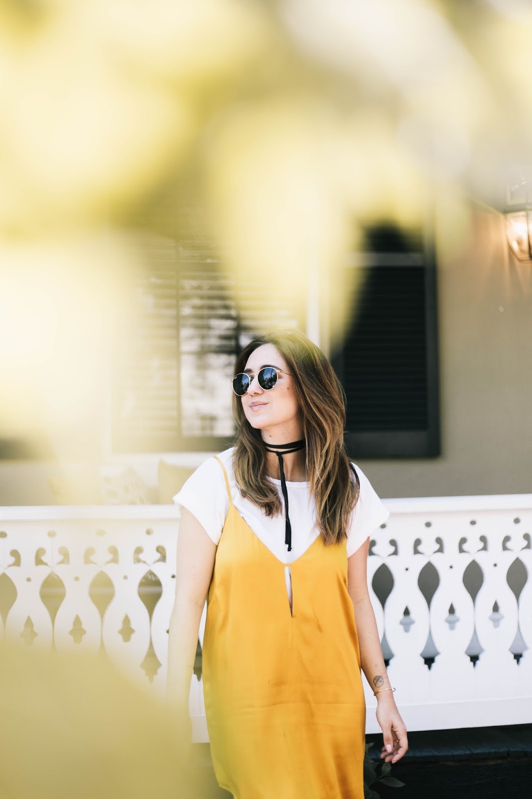 marigold slip dress