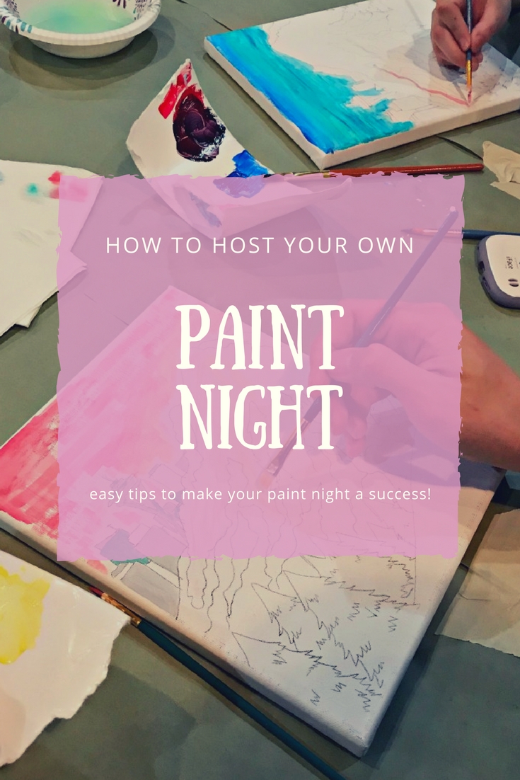 How to Host Your Own Canvas Paint Night - Rachel Teodoro