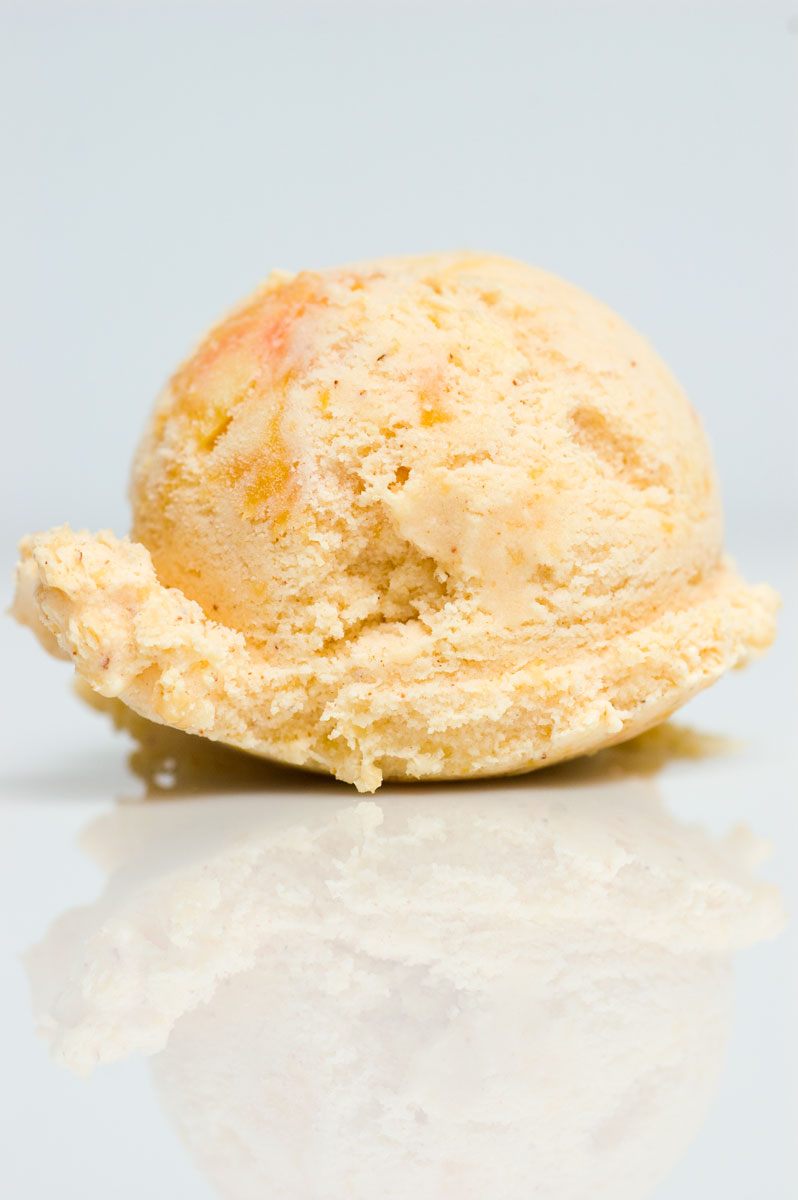 Sugar & Spice by Celeste Buttermilk Peach Ice Cream with Cinnamon