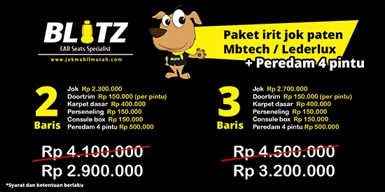 Promo jok paten mbtech, peredam automat Promo jok paten mbtech, peredam automat