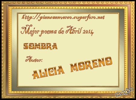 Mejor Poema Abril 2014 "Sombra"