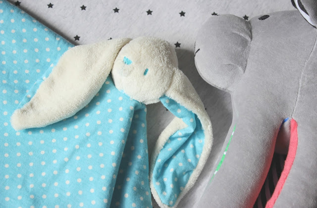 toTs Joy Bunny Comforter and Whisbear The Humming Bear A picture of toTs Joy Bunny Comforter and Whisbear The Humming Bear