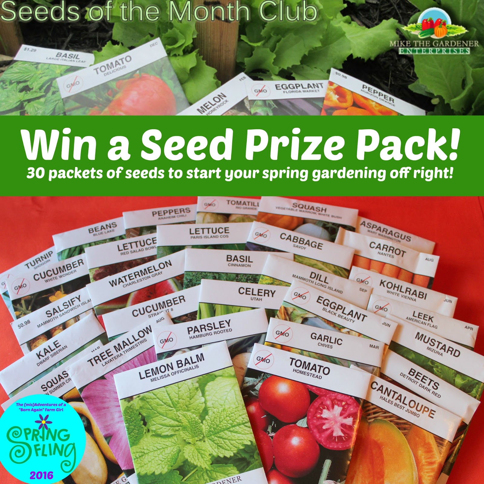 The Seeds of the Month Club Giveaway The (mis)Adventures of a