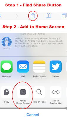 Add app to home screen on phone