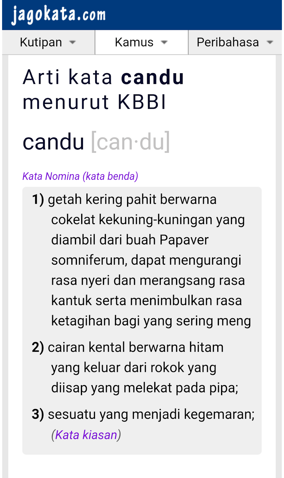 Candu maksud