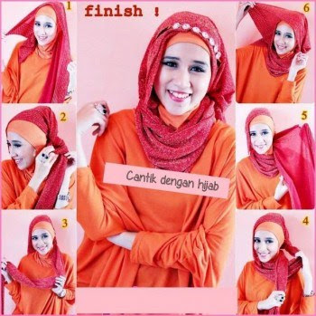 Cara Memakai Jilbab Paris Segi Empat Polos Anggun Cara Memakai Jilbab Paris Segi Empat Polos Anggun