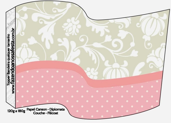 Provencal in Pink and Grey: Party Free Printables. Food Flags.