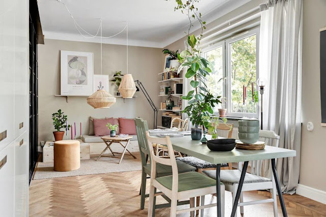 Nordic apartment in a soft and soothing chromatic palette