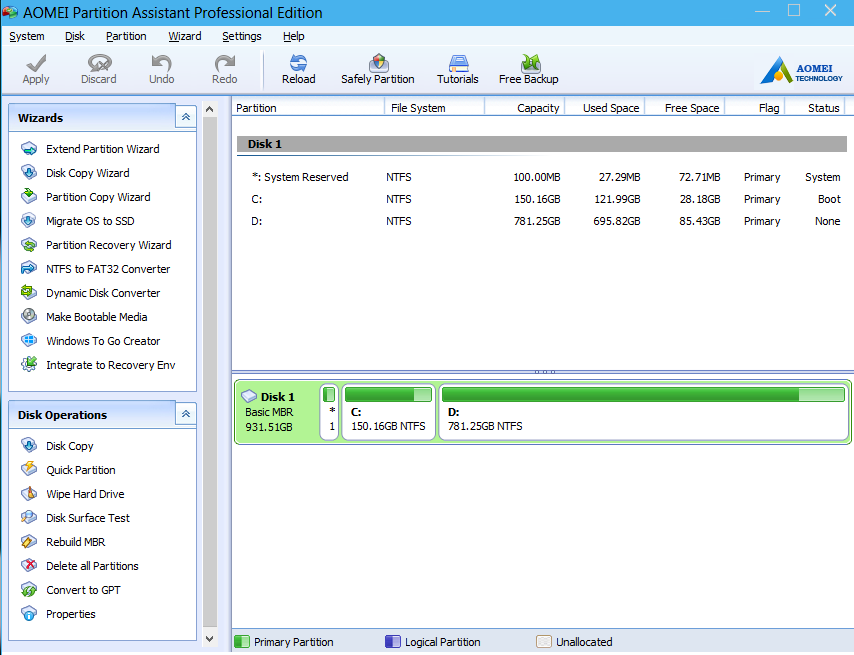 AOMEI Partition Assistant All Version