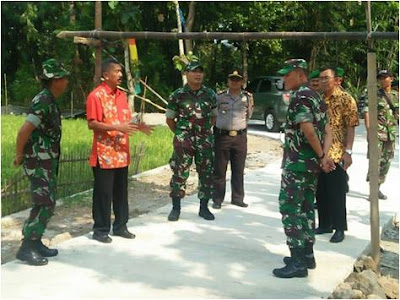 DANREM 074/WRT  CEK COR BLOK JALAN 1.140 METER