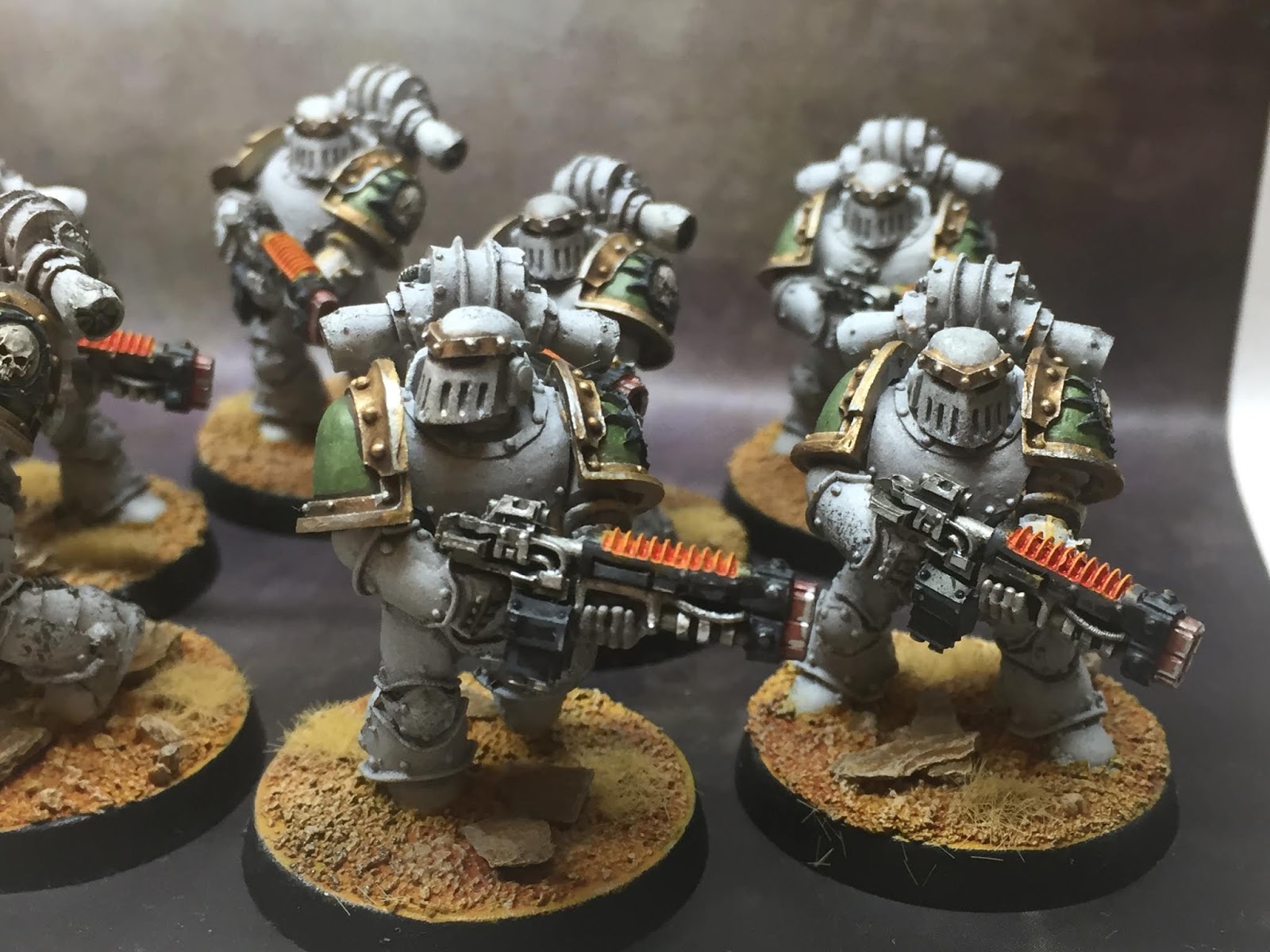 30K Death Guard Tactical Support Marines with Volkites Showcase