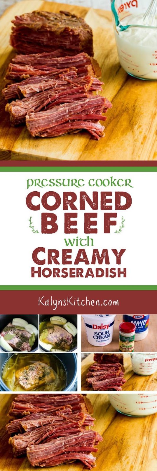 Pressure Cooker Corned Beef with Creamy Horseradish Sauce Kalyn's Kitchen