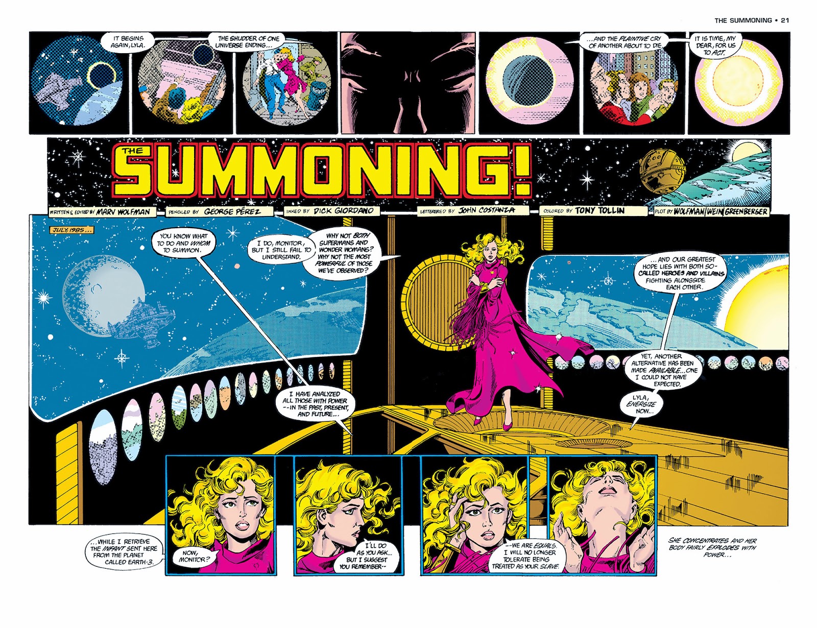 Crisis On Infinite Earths 01 Of 12 1985 | Read Crisis On Infinite - Crisis On Infinite Earths Giant #1 Read Online Free