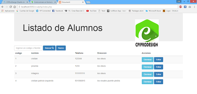 Como Hacer Un Crud En Php Y Mysql Y Bootstrap 4 Leer Agregar Images