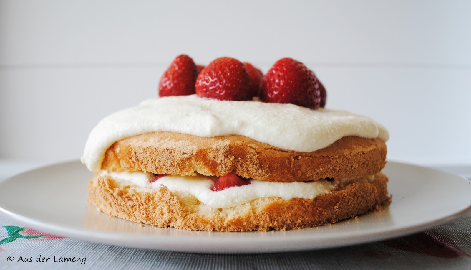 Erdbeer-Biskuit-Naked Cake – Ich back´s mir – Aus der Lameng