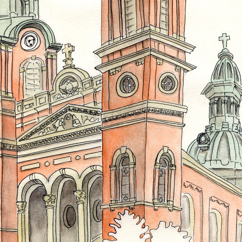 Nessy Designs Mutter Gottes Church Sketch