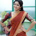 Actress Abhirami Suresh Photos In Maroon Saree