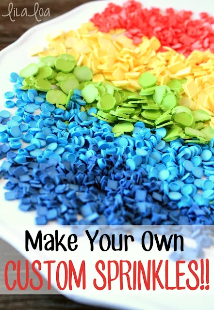 Make your own sprinkles -- any color - any shape!!