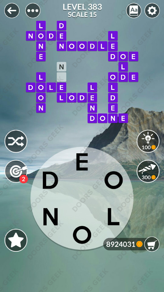 Wordscapes Level 383 Answers Doors Geek