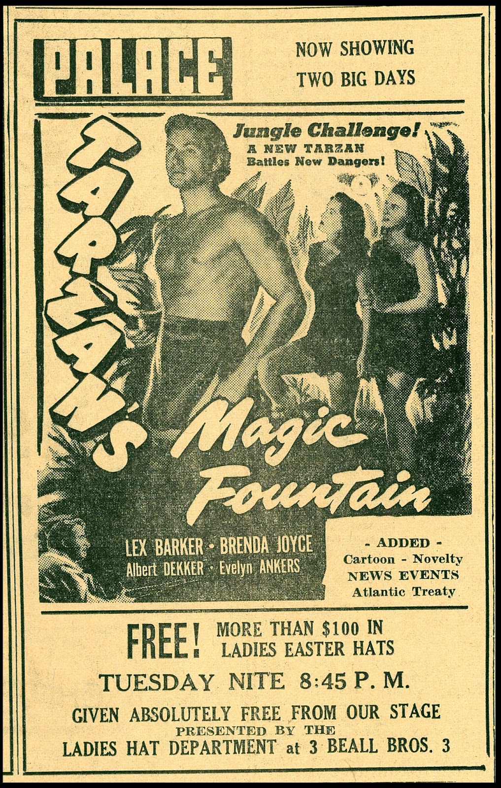 Greenbriar Picture Shows A New Tarzan Swings Aboard