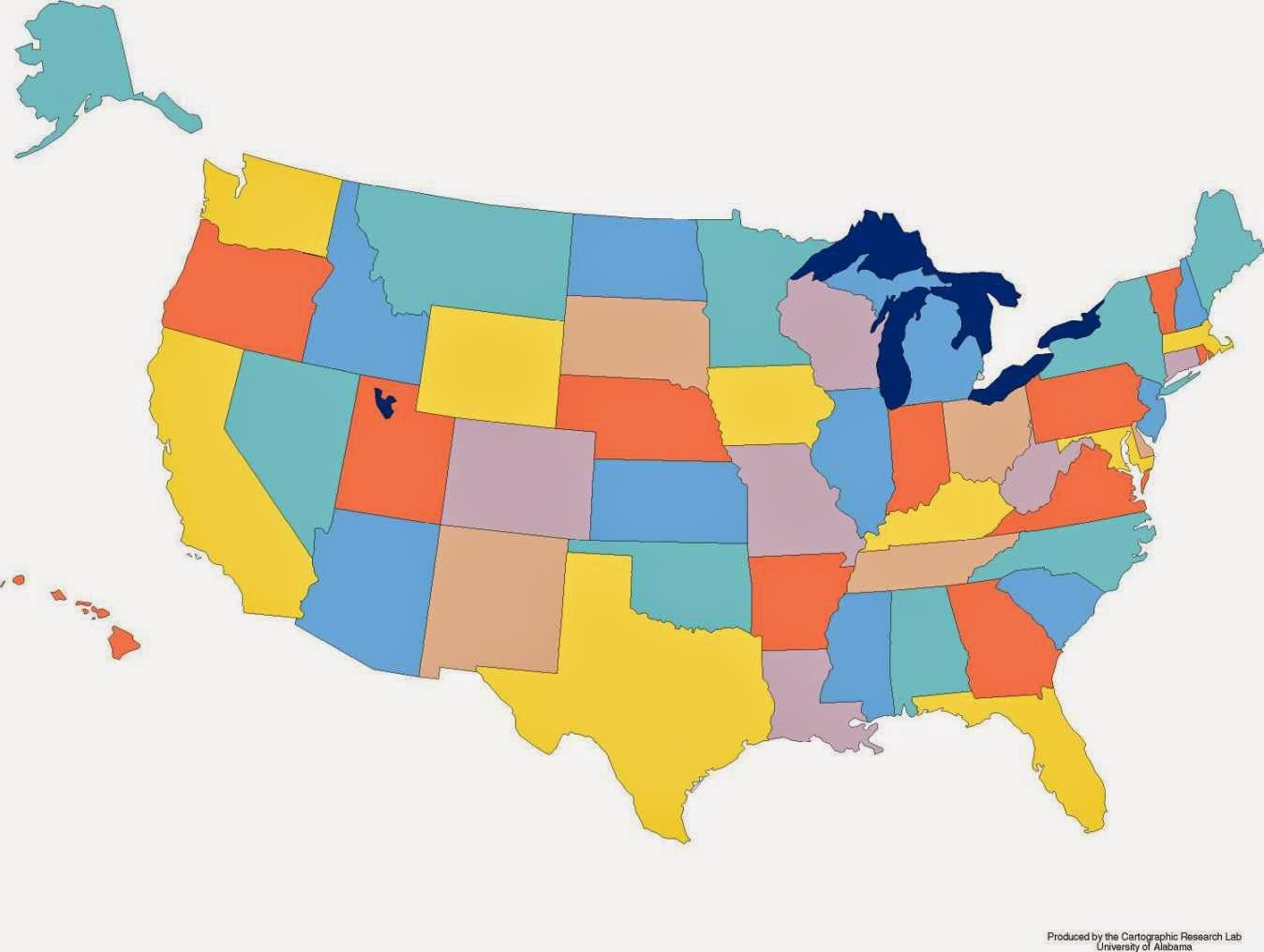 Printable Map of USA - Free Printable Maps