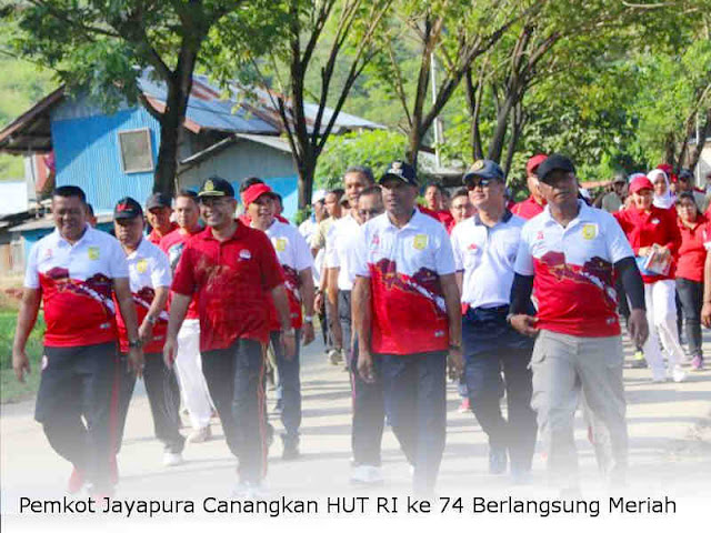 Pemkot Jayapura Canangkan HUT RI ke 74 Berlangsung Meriah Pemkot Jayapura Canangkan HUT RI ke 74 Berlangsung Meriah