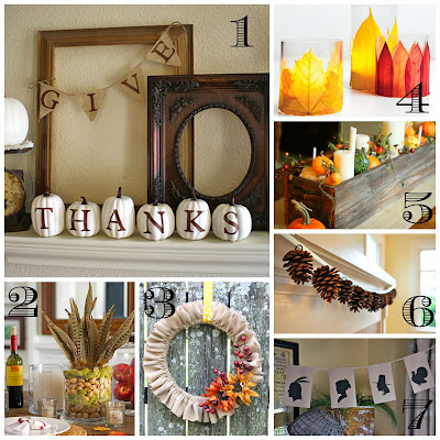 Cathey with an E: Saturday's Seven - Thanksgiving Decorations