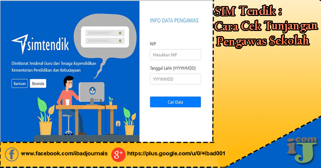 SIM Tendik Cara Cek Tunjangan Pengawas Sekolah