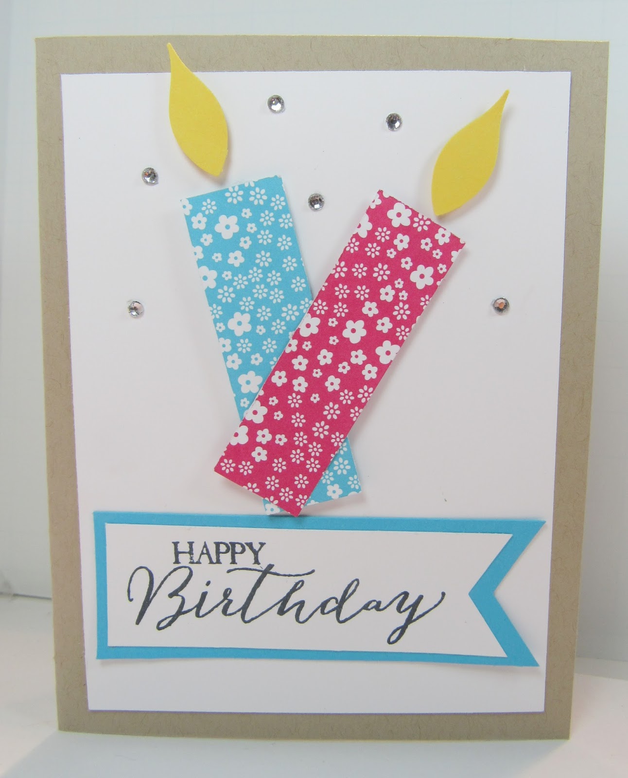 Personally Yours: Stampin' With Scraps: Brights Birthday Candles