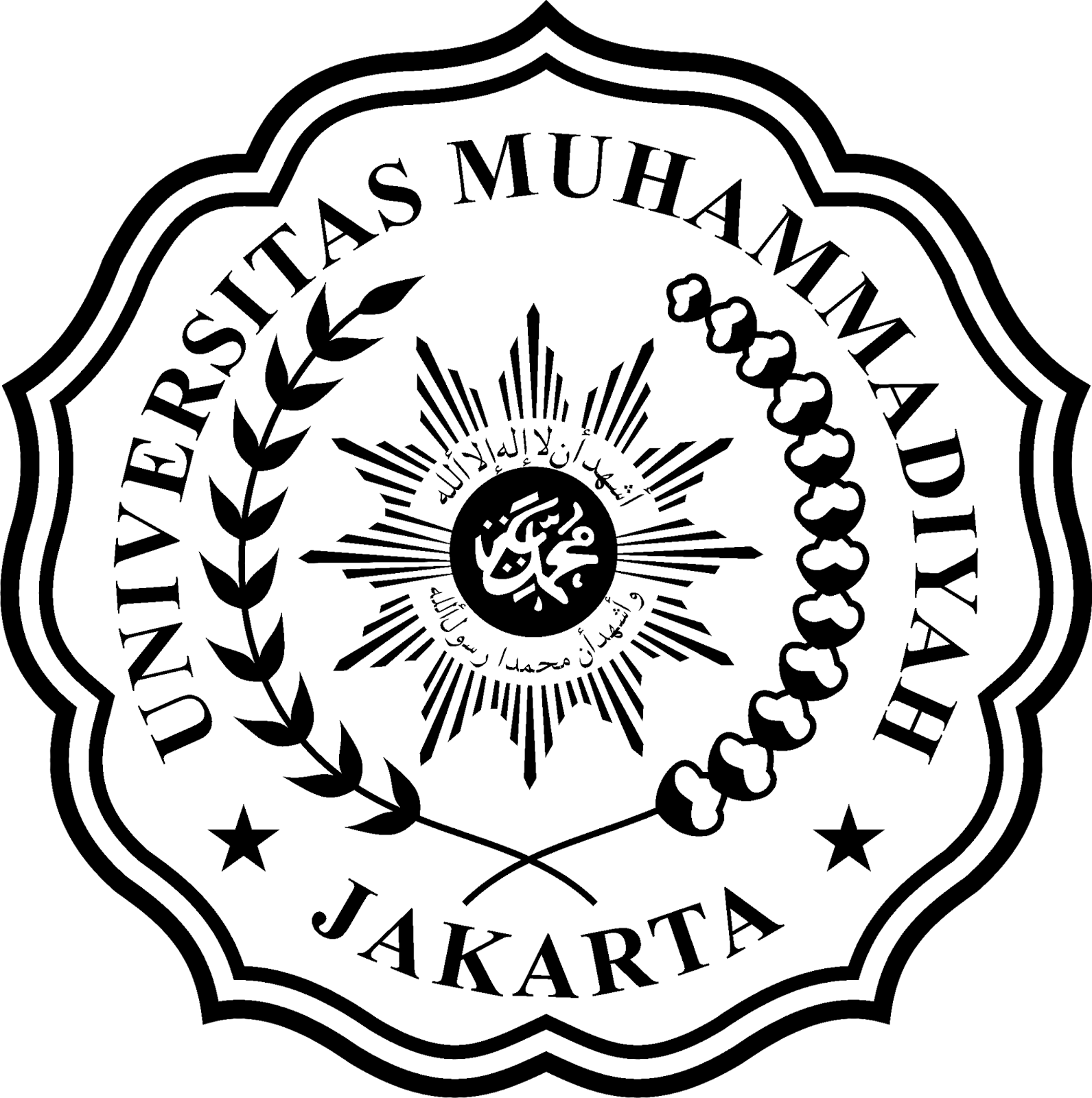 Logo Umj Hitam Putih Gambar Lambang