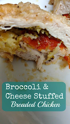 Turning Mommy Broccoli cheese Stuffed Chicken