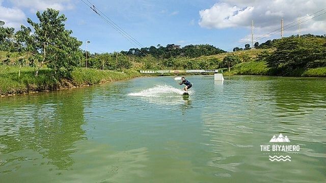 Biyahero Jai trying wakeboarding
