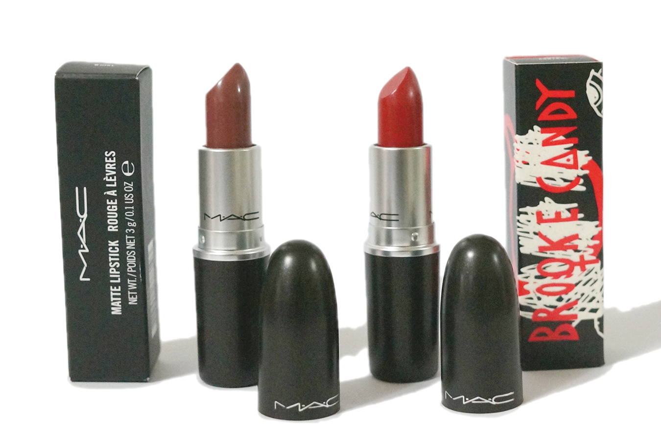 Sneak Peek MAC x Brooke Candy Lipsticks in Whirl (Matte) & Mind
