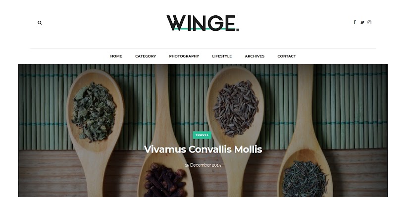 Winge Free Blogger Template
