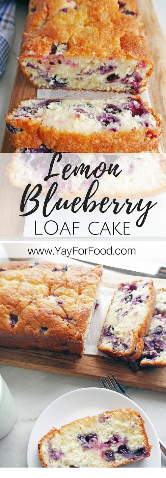 Classic Lemon Blueberry Loaf Cake