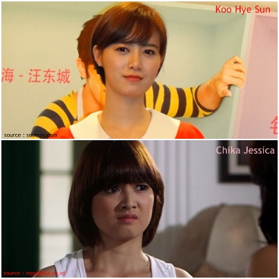 Chika Jessica dengan Koo Hye Sun