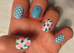 shellac nail cath kidston cnd nails designs inspired manicure cream puff azure wish pretty poison summer handpainted visit polish manicures