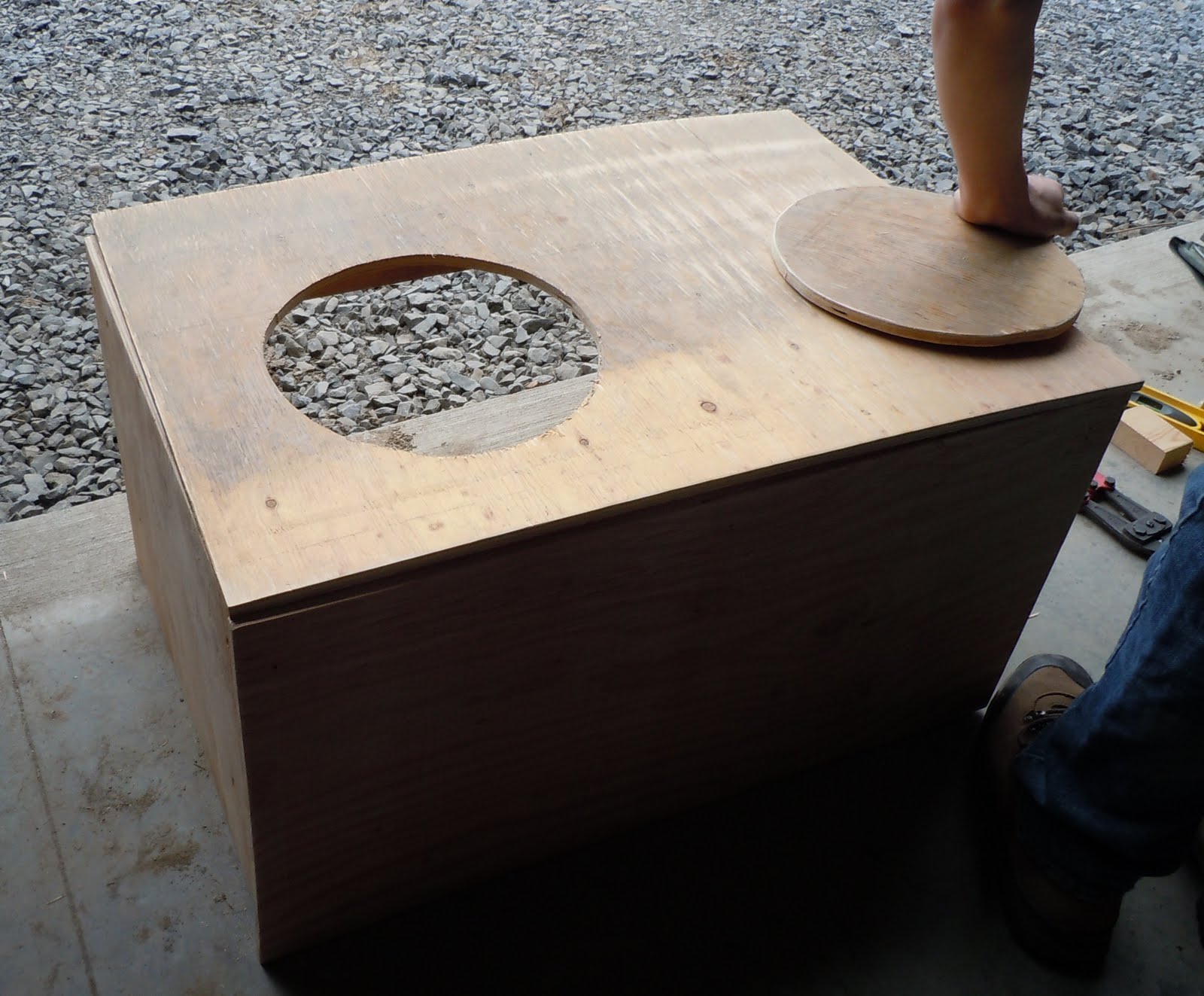 Yurt Living Off Grid the compost toilet