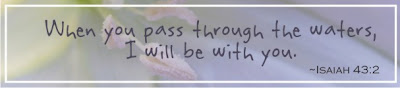 Isaiah 43:2 when you pass through the waters