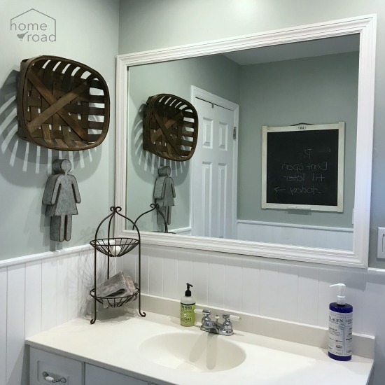 How to Add a Frame to a Bathroom Mirror