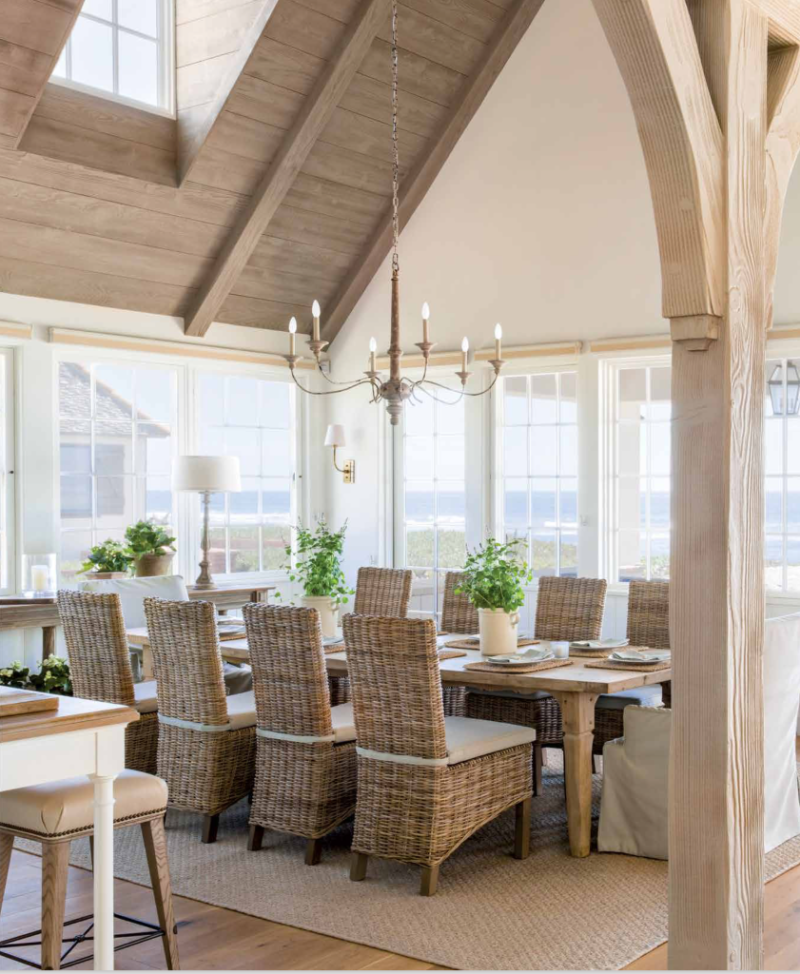Breathtaking French Country modern farmhouse dining area by Giannetti Home - found on Hello Lovely Studio