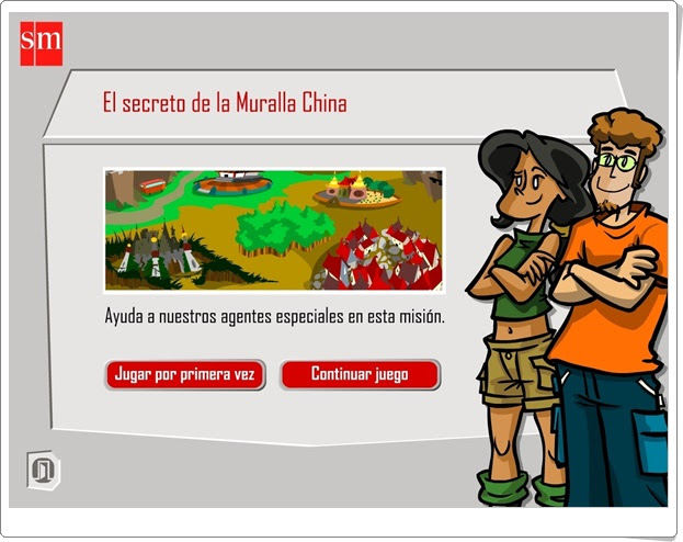 EL SECRETO DE LA MURALLA CHINA (Aventuras interactivas de Conocimiento del Medio de 5º de Primaria)