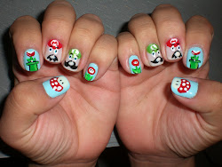 mario nail awesome nails designs super oh