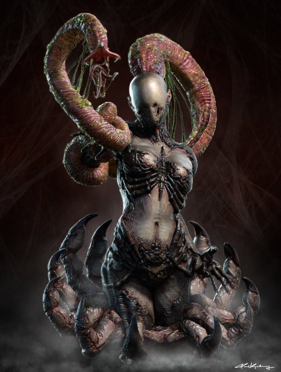 Fantasia e ficção nas incríveis esculturas digitais/modelos 3D de Jared Krichevsky Jared Krichevsky artstation arte esculturas digitais modelos 3D criaturas fantasia ficção científica filmes séries tv