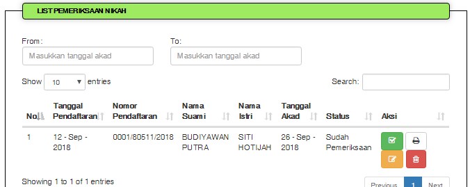Panduan Simkah Online Pencatatan Nikah
