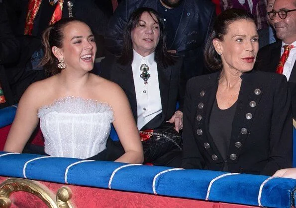 Princess Stephanie, Pauline Ducruet and Camille Gottlieb attended the 2nd day of the 44th International Circus Festival in Monaco