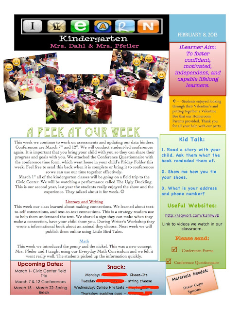newsletter examples for students