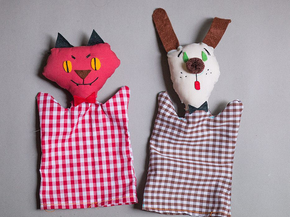 misako mimoko: DIY RETRO HALLOWEEN HAND PUPPETS